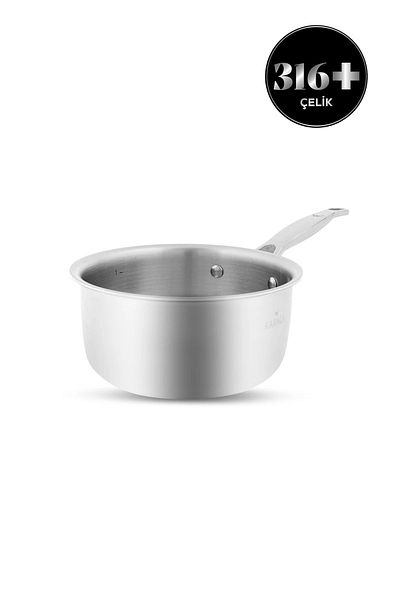 Karaca 3ply Powersteel 316 Steel Induction Base 16 Cm Milk Pot 1.4 Lt