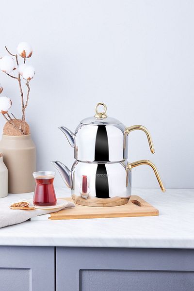 Karaca Комплект чайници Urban Midi Induction Base Златен