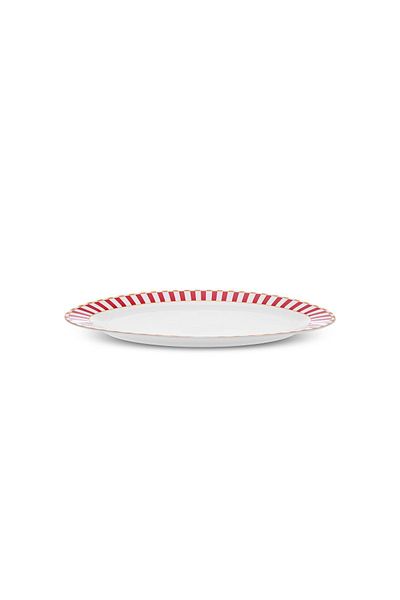 Karaca Linea New Year New Year Boat Plate 35 cm Red