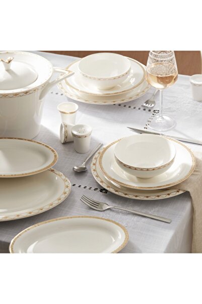 Karaca Shield Gold 60 Parça Yemek Takımı