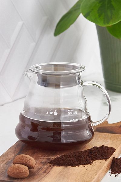 Karaca 600 ml Borosilicate Glass Coffee Pot - Plump