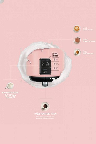 Karaca Hatır Mod Turkish Coffee Machine Pearly Pink