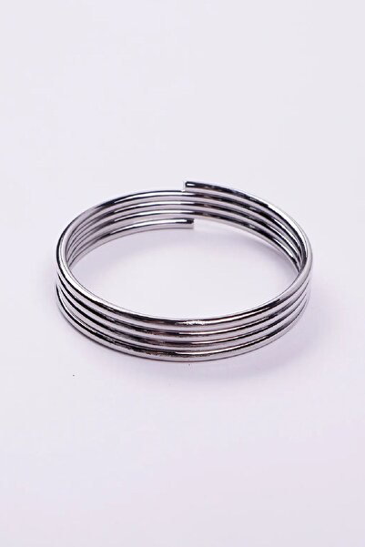 Karaca Home Strip 12-Piece Napkin Ring Silver