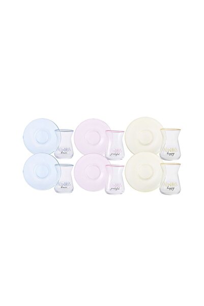 Karaca Always 12 Pieces Tea Set for 6 People 130 Ml