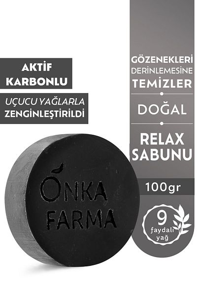 OnkaFarma Onka Farma Relax Natural Soap 100 gr Bamboo Activated Carbon Deep Purification