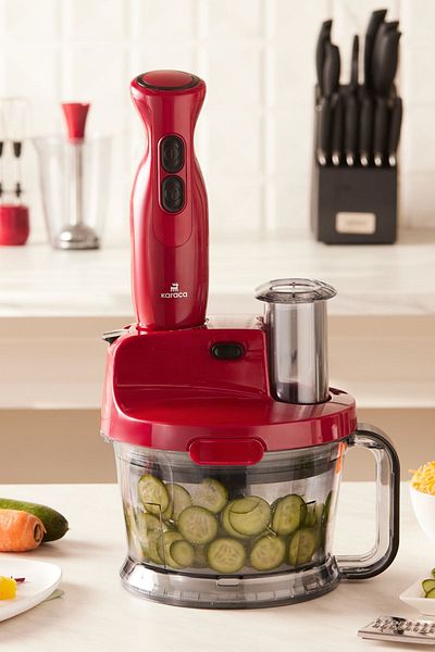 Karaca Pro-Multimax Blender Set - Food Processor, Red 2000W, 6267series