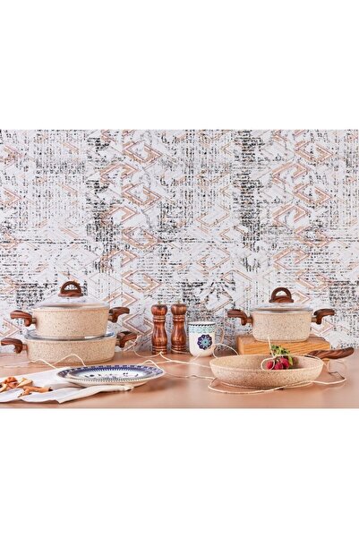 Karaca Forest Bio Granit 7 Parça Tencere Seti