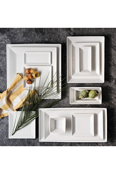 Karaca Carmen Trend Rectangular Porcelain Plate 19x16 cm