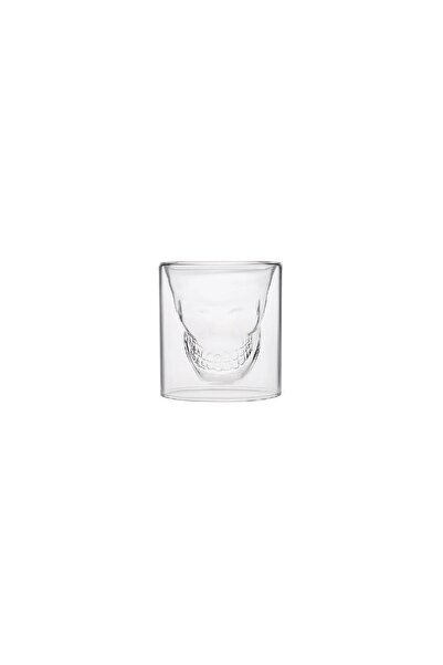 Karaca كوب ويسكي بيا 150 مل - تصميم جمجمة مزدوج الجدار