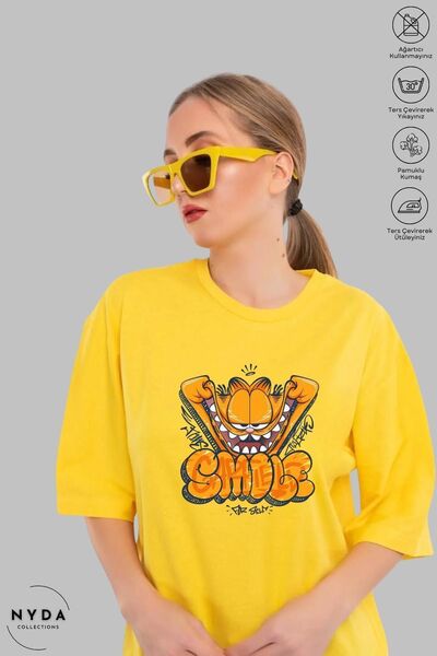 Nyda Collections Unisex majica kratkih rukava sa okruglim izrezom i printom G...