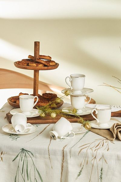Karaca Alin Coffee Cup Set for 6 People 85 ml