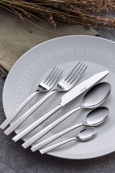 Karaca Juniper Elegance 84 Pieces 12 Person Boxed Fork Spoon Knife Set
