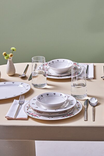 Karaca Molise 56 Parça 12 Kişilik New Bone Yemek Takımı