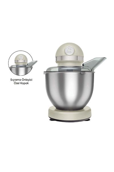 Karaca Mastermaid Chef Stand Mixer Soft Cream 1500w 5 Lt