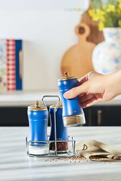 Karaca Blue Berry 5 Piece Glass Spice Set