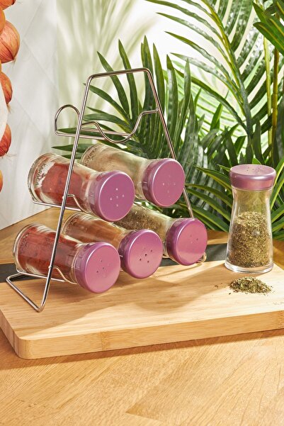 Karaca Ocha Purple Triangle 7 Piece Spice Set