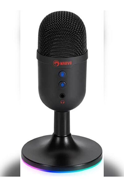 MARVO Mıc-06 Bk Rgb Gaming Profesyonel Oyuncu Yayıncı Mikrofonu