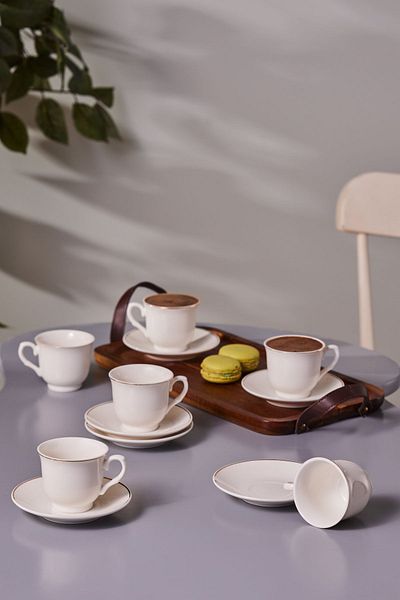 Karaca Seraf Coffee Cup for 6 Persons 90 ml