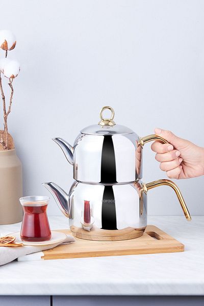 Karaca Комплект чайници Urban Midi Induction Base Златен