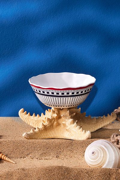 Karaca Marin White Pattern Melamine Bowl 16 cm