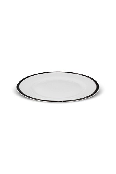 Karaca Checkered Line Porcelain Cake Plate 19 Cm