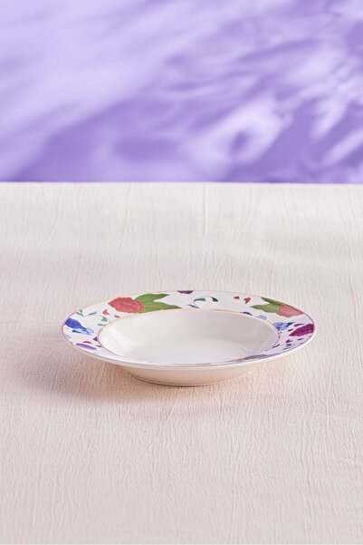 Karaca Frida Çukur Tabak Beyaz 22 cm