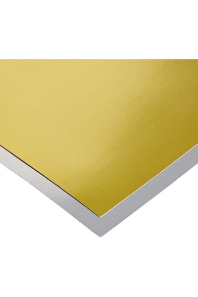 roco paper Aynalı Metalik Altın Ve Gümüş Fon Karton Seti, 200 gr - 50x70 Cm