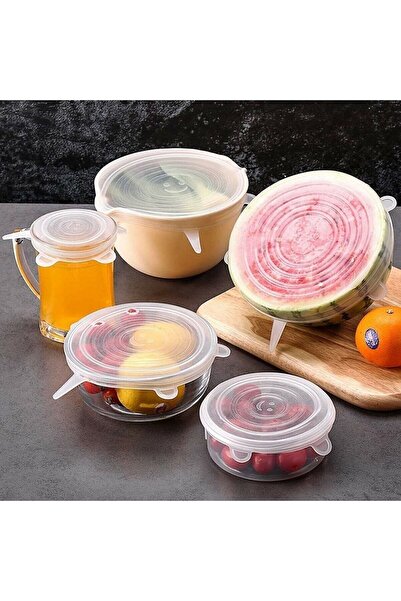 Orvila Freshness Preserving Storage Container Lid 6-Piece Flexible Silicone Stretch Lids