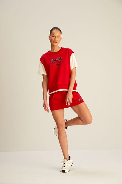 Oyer Moda Women's Shorts and Skirt Suit Set