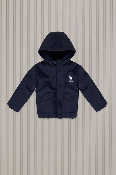 U.S. Polo Assn. Baby Boy Navy Blue Baby Coat