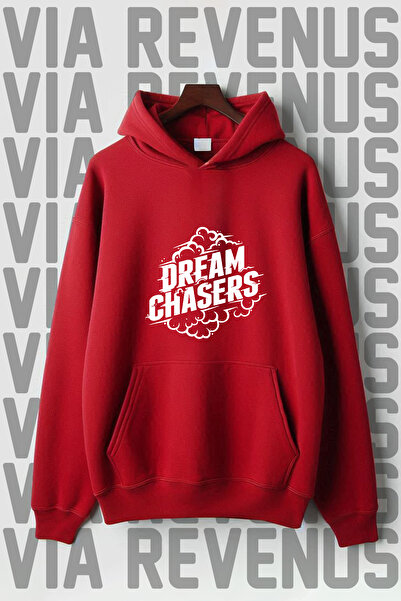 Vordevia Dream Chaser Printed Kangaroo Pocket 3 Thread Raised Oversize Wide F...