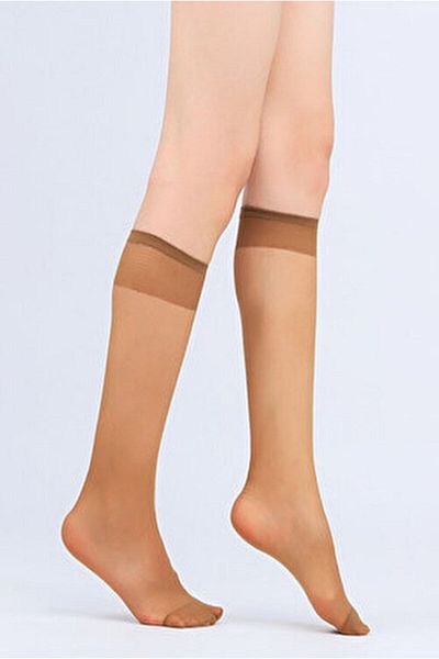 Müjde 6-Piece Medium Thick Below Knee - 38 Bronze Mujde Socks Set