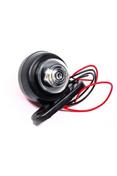 AHMET OTOMOTİV MİNİ TAKOZ TEK LEDLİ KIRMIZI-BEYAZ RENK 12V-24V