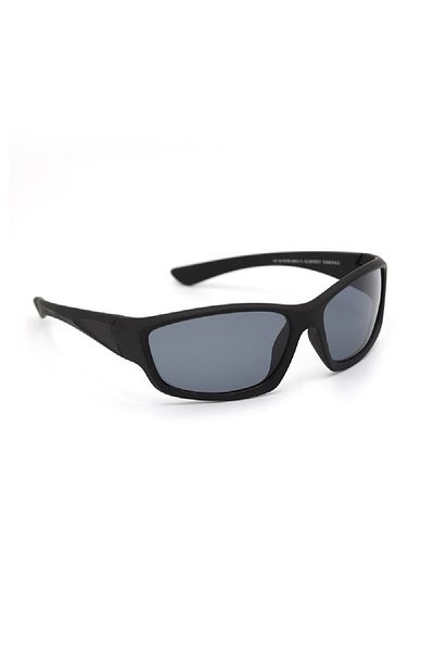 Di Caprio Men's Sports Model SunGlasses - Matte Black Curved