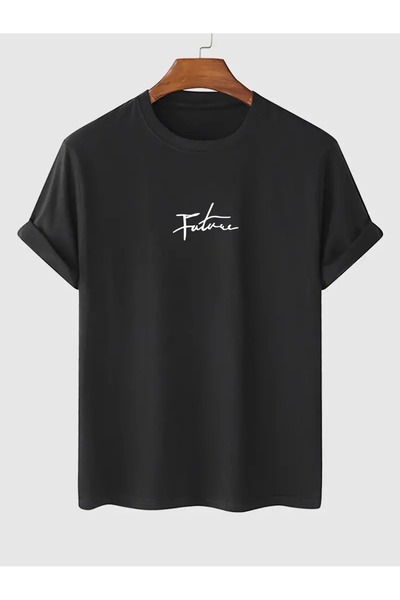 PALPİTO FUTURA Štampano Unisex crna Oversize kroj T-shirt