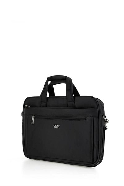 ÇÇS Ççs 71434 Macbook Μαύρη Τσάντα Laptop - Χαρτοφύλακας με μακρύ λουρί