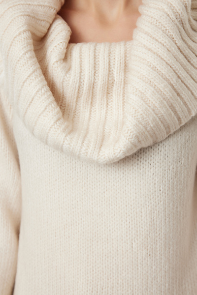 Trendyol Collection Wide Fit Soft Textured Degaje pletený svetr - Twoaw25Kz00052