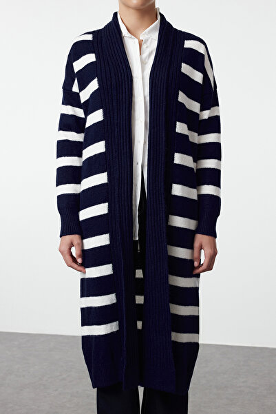 Trendyol Collection Ecru Wide Fit Maxi Knitwear Cardigan Twoaw24Hi00154