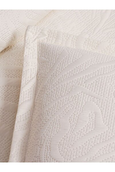 Faiend Ultrasonic Quilted Double Bedspread and Pillowcases (Open Cream)