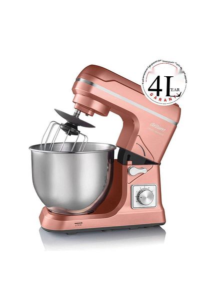Arzum AR1143-G Crust Mix Neo Stand Mixer Kitchen Chef, 1400 W, 5 Lt, Sunset