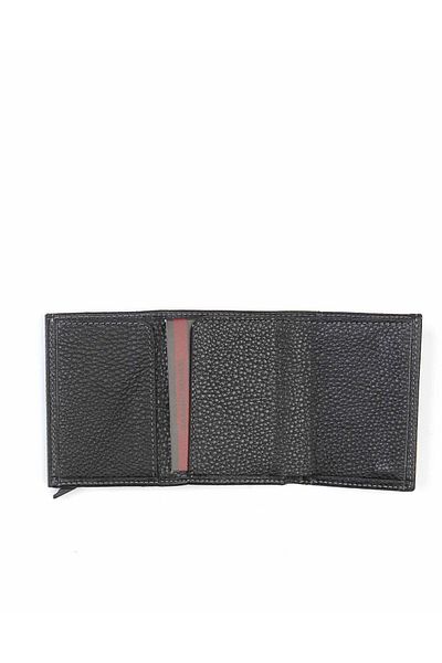Aka Leather Card Holder Black Mechanical Wallet 5004 2