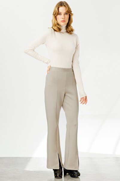 Hooopstore Παντελόνι Mink SCuba - Μπροστινό σχιστό