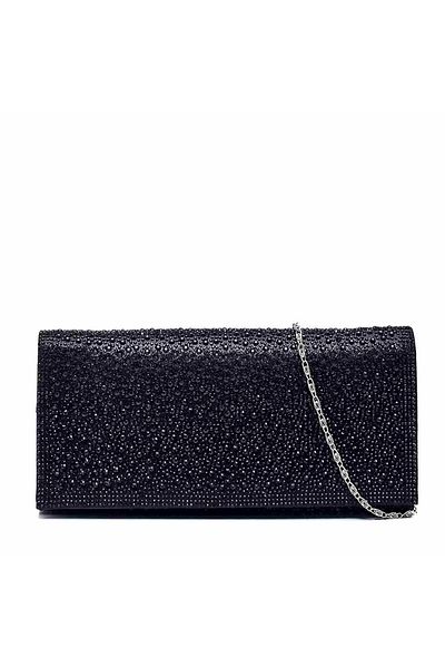 Sofia Baldi Black Satin Women's Bag - Bıgnunu