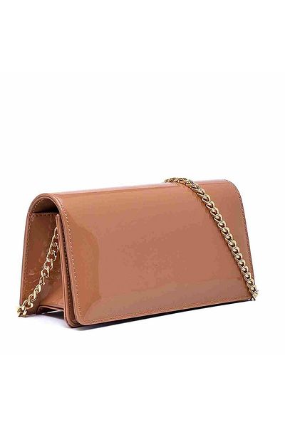 Sofia Baldi Larey Tan Patent Leather Women's Bag