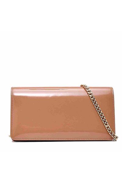 Sofia Baldi Larey Tan Patent Leather Women's Bag