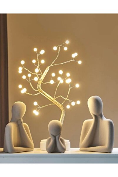 LALEZEN HOME Beton Heykel Obje Biblo Aile