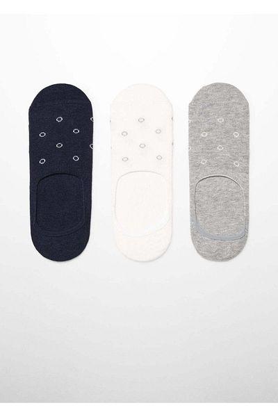 MANGO Man Packung mit 3 Socken mit Polka Dot-Muster