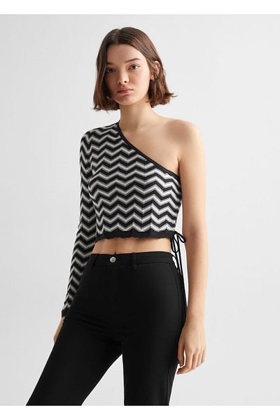 Mango Teen Pulover negru pentru copii