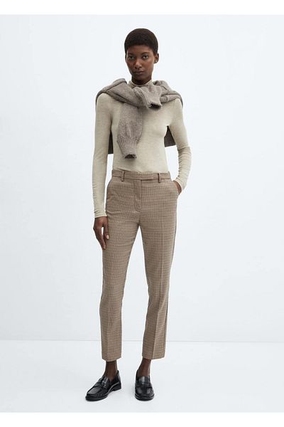 MANGO Woman Mid-Waisted Skinny Pants