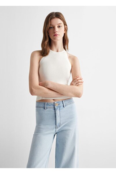 Mango Teen Tricou Alb Pentru Copii